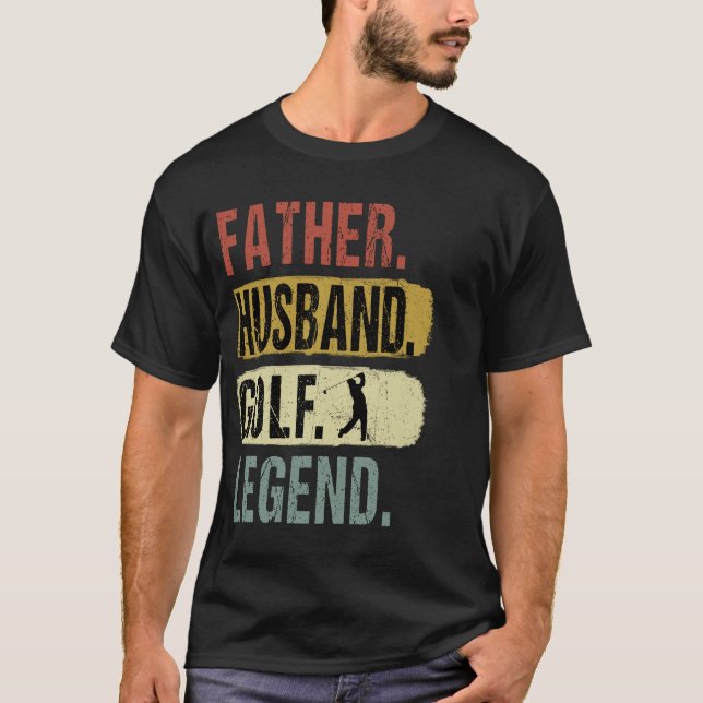 T-shirt Père Husband Golf Legend Golf Papa (Devant)