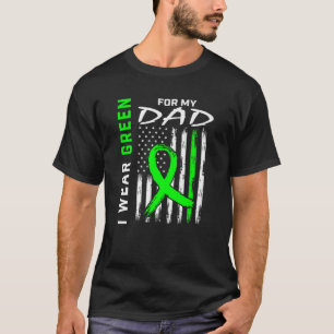 T-shirt Père Je Porte Le Vert Pour Mon Père Maladie Du R