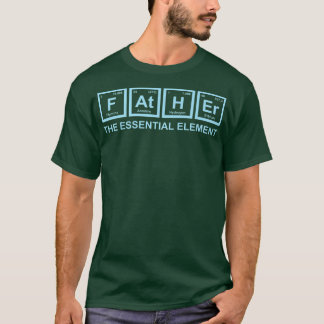 T-shirt Père L'Élément Essentiel Papa Père Science Ch