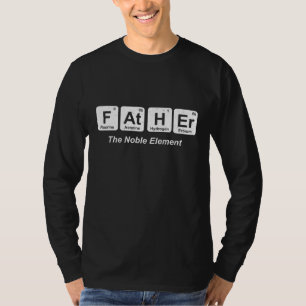 T-shirt Père Les Nobles Éléments Tableau Périodique Drôle