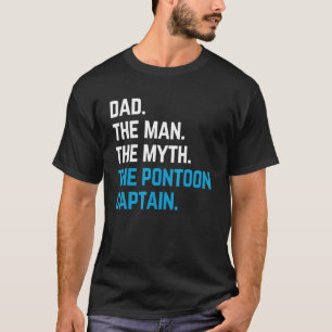 T-shirt père l'homme le mythe le capitaine du ponton marin