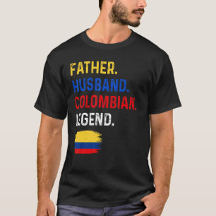 T-shirt Père Mari Légende colombienne Fier Papa Colombie