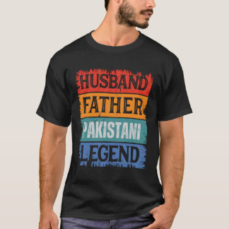 T-shirt Père Mari Légende pakistanaise Fier Papa Papa Papa