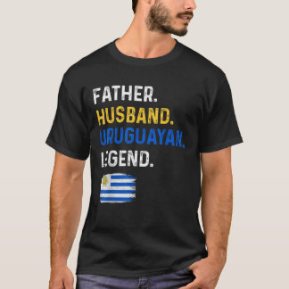 T-shirt Père mari Uruguay légende Fier papa Uruguay