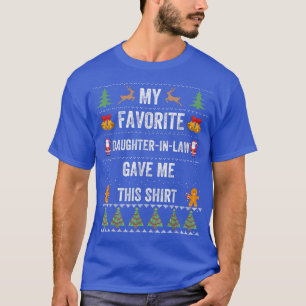 T-shirt Père Mère en droit Drôle cadeaux de Noël laid Xm