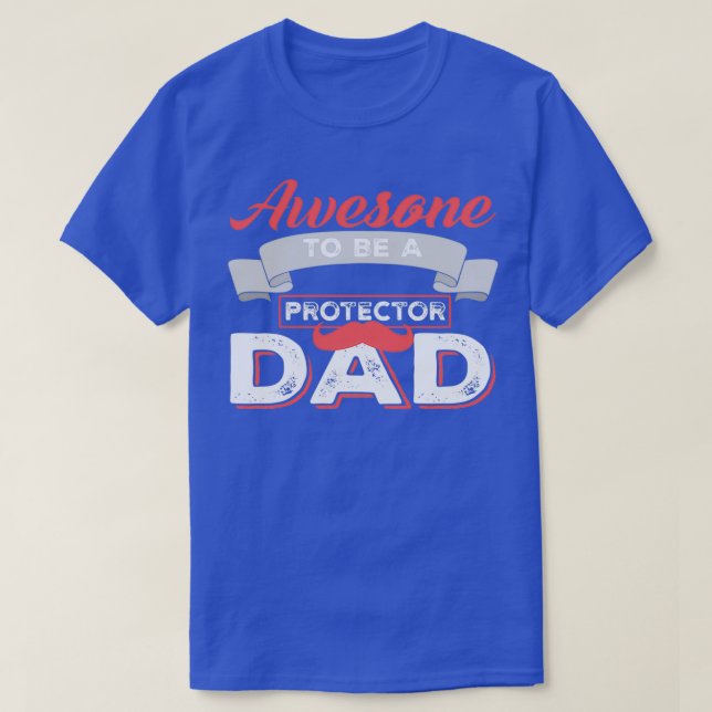 T-shirt Père moustache papa moustache (Design devant)