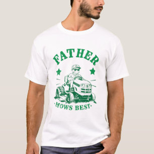 T-shirt Père Mows Meilleur Amusant Soin de pelouse Retro M