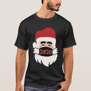 T-shirt Père Noël 2020 Avec Facemask Drôle Cadeau De Novel