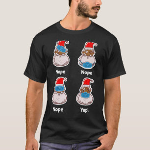 T-shirt Père Noël africain-américain correspondant pa Noël