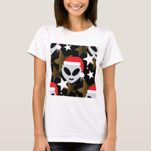 T-shirt père Noël alien emoji