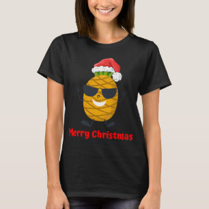 T-shirt Père Noël Ananas Joyeux arbre de Noël Pyjama Vacat