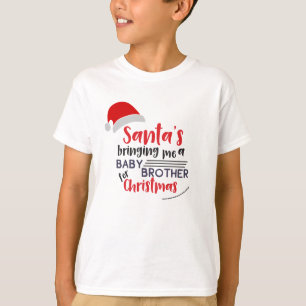 T-shirt Père Noël Apporter Chemise Frère Bébé - Enfants No