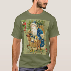 T-SHIRT PÈRE NOËL AVEC DES CADEAUX DE CERFS ET DE NOËL EN