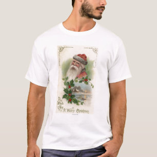 T-shirt Père Noël avec une scène de lac