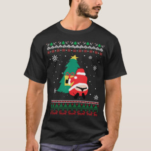 T-shirt Père Noël baleines traînes des dents laides