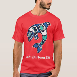 T-shirt Père Noël Barbara CA Native American Tribal Orca K