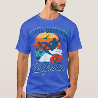 T-shirt Père Noël Barbara California Beach Surf Summer Vac