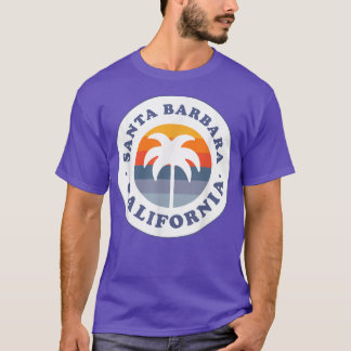 T-shirt Père Noël Barbara California CA Beach Vacances Sou