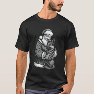 T-shirt Père Noël Berger Allemand Noël Amateur de Chiens