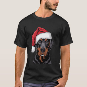 T-shirt Père Noël Black Lab Christmas Chien Labrador Lover