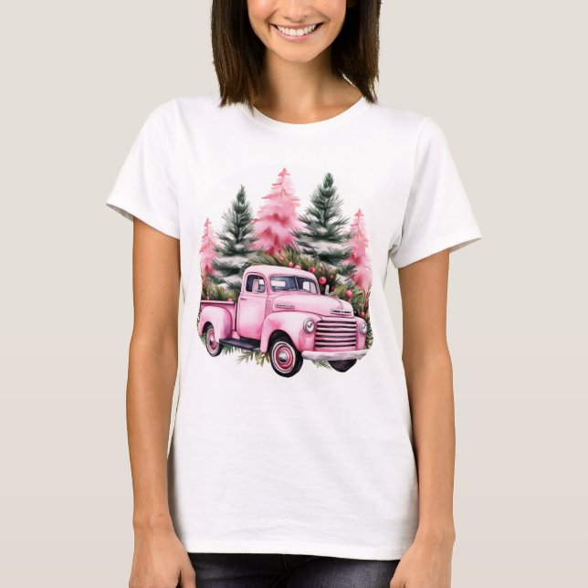 T-shirt Père Noël Car (Devant)