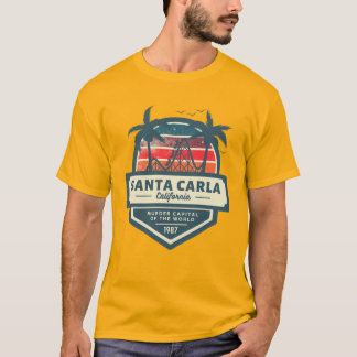 T-shirt Père Noël Carla Californie Capitale mondiale du me