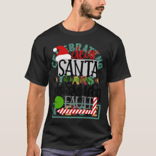 T-shirt Père Noël C'Était Ma Faute Soeurs Faux Funny Kids 
