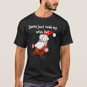 T-shirt Père Noël choqué Noël