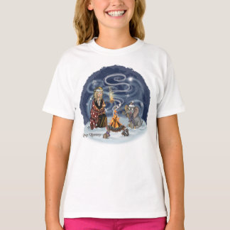 T-shirt Père Noël Chris & Wilbur Fireside Friends Girl's
