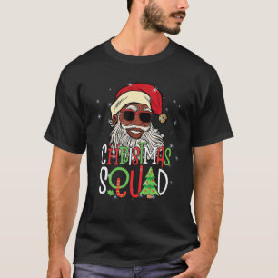 T-shirt Père Noël Christmas Squad Père Noël Afro-Africain-