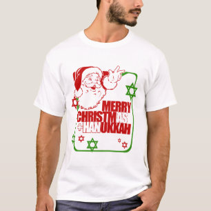T-shirt Père Noël Christmukkah