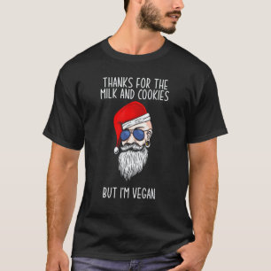 T-shirt Père Noël Cool Végétalien Biscuit au Lait Barbu Hi