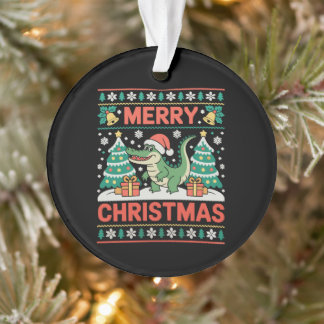 T-shirt Père Noël Crocodile Sapin de Noël