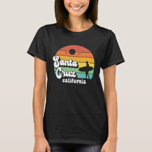 T-shirt Père Noël Cruz Beach Californie Vintage Retro Surf