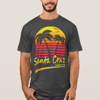 T-shirt Père Noël Cruz Beach Vintage Retro Père Noël Cruz
