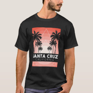 T-shirt Père Noël Cruz California Ca Retro Surfer Vintage