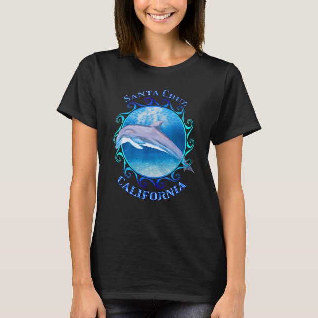 T-shirt Père Noël Cruz California Vacances Souvenir Dolphi (Devant)