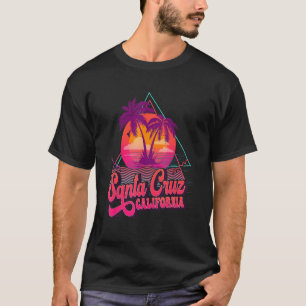 T-shirt Père Noël Cruz California Vacation Retro 80s Plage