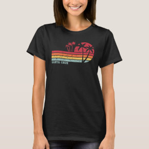 T-shirt Père Noël Cruz California Vintage Sunset Beach les
