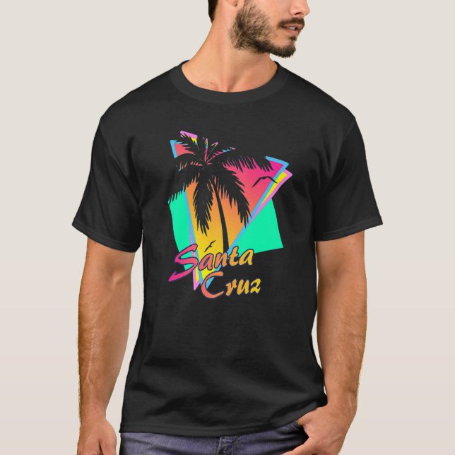 T-shirt Père Noël Cruz Californie les années 70 80s Summer (Devant)