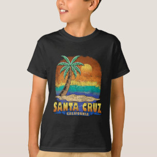 T-shirt Père Noël Cruz Californie Souvenir Vintage en détr