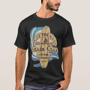 T-shirt Père Noël Cruz Surfer Vintage Retro désisté