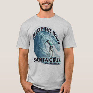 T-shirt Père Noël Cruz, Surfeurs et Touristes