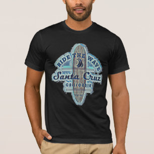 T-shirt Père Noël Cruz Surfing Vintage Retro