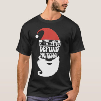T-shirt Père Noël De Noël Pour Défendre Les Politiciens