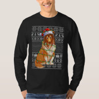 Père Noël de style pull de Noël moche Shetland She