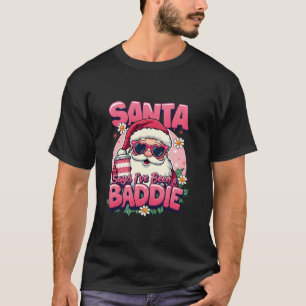 T-shirt Père Noël Dit Que J'Ai Été Un Mauvais Mal Drôle De