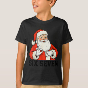 T-shirt Père Noël drôle dit six sept Noël 67 Meme Xmas 