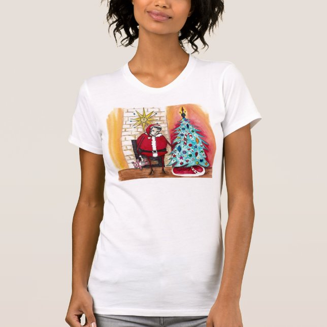 T-shirt Père Noël Elvis (Devant)