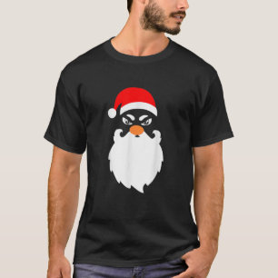 T-shirt Père Noël en colère - Grosse Tête Noël drôle